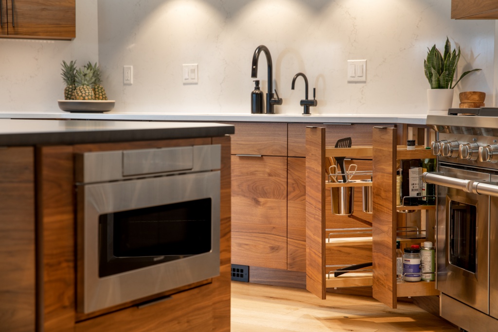 Designer kitchen design, close up of oven, by Ashley Neff Interior Design
